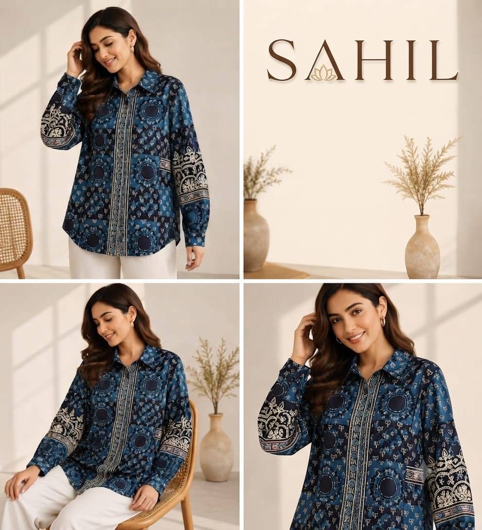 Ajrakh Print By Fashid 01 To 05 Series Designer Stylish Fancy Colorful Beautiful Party Wear & Ethnic Wear Collection Pure Viscose Tops At Wholesale Price